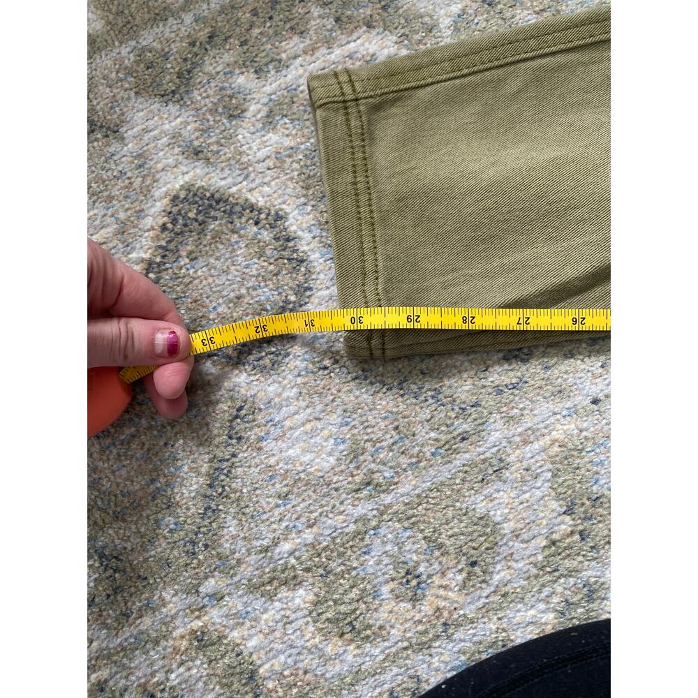 Martha Stewart Women's Mid-Rise Skinny Jeans, Sage Green, Olive, NWT Size 14 - Picture 3 of 9